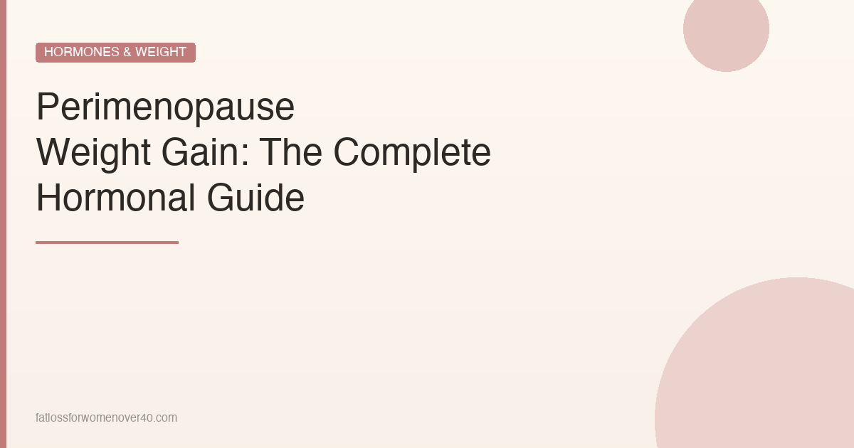 Perimenopause Weight Gain Guide