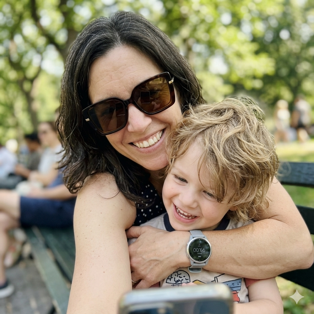 Jenny Cheryl with her daughter Emma and son Jake